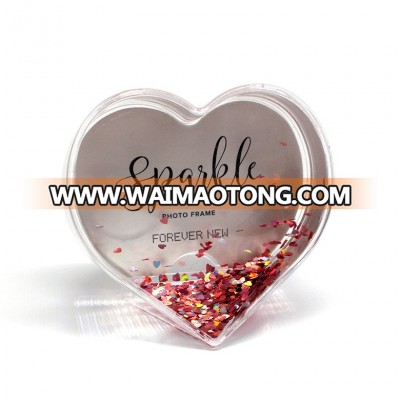 snow globes wholesale heart shape photo frame water globe with photo insert