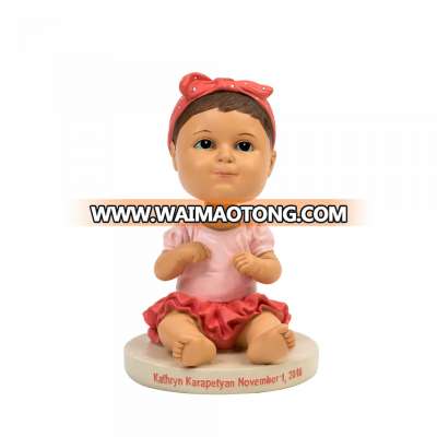 3D Customized resin baby Dolls Bobblehead