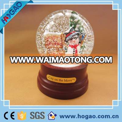 resin christmas snowman snow globe, water globe,snow ball